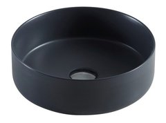 Раковина Azario 35.5 см накладная, без перелива, графит матовый, AZ-3134MDG