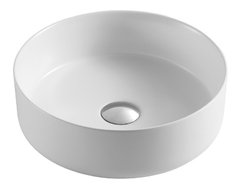 Раковина Azario 35.5 см накладная, без перелива, белый матовый, AZ-3134-MW