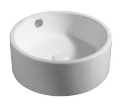 Раковина Azario 41.5 см накладная, с переливом, белый, AZ4570