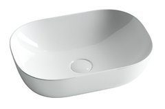 Раковина Azario 46.5 см накладная, без перелива, белый, AZ2185