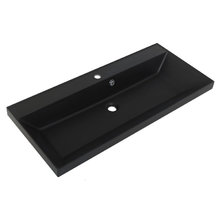 Раковина из искусственного камня BelBagno Aurora BB900/450-LV-ART-AST-NERO, 90 x 45 х 15 см, черный матовый