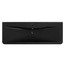 Раковина из искусственного камня BelBagno BB1200/455-LV-ART-ALR-NERO, 120 x 45.5 x 14.5 см, черный матовый