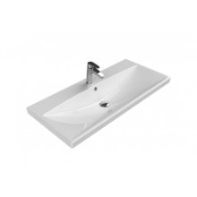Раковина BelBagno 100 см, керамика, белая, BB-0324-100-LVB