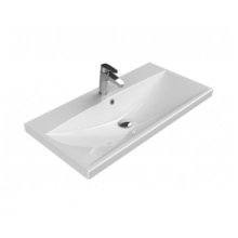 Раковина BelBagno 90 см, керамика, белая, BB-0323-90-LVB