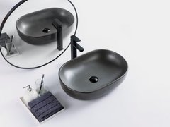 Раковина BelBagno BB1084-H311, 60 x 42 см, накладная, цвет серый матовый