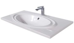 Раковина BelBagno Onda BB1000/500-LV-MR-OND 100 x 50 см, литьевой мрамор, цвет белый