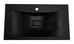 Раковина BelBagno BB800/450-LV-ART-PR-NERO, 80 см, искусственный камень, черный