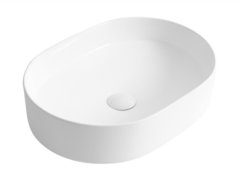 Раковина BelBagno BB1483, 50 см, фаянс, накладная, белый