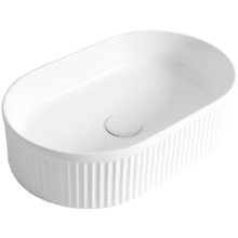 Раковина BelBagno BB1497, 50 см, фаянс, накладная, белый