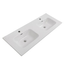 Раковина BelBagno BB1200-2-ETL, 120 см, керамика, цвет белый