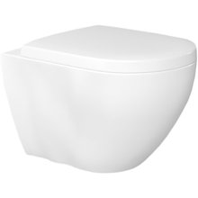 Подвесной безободковый унитаз Bien Dune DNKA052N1VP1W3000, с функцией биде, крышка микролифт, белый