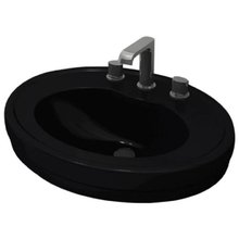Раковина Bocchi Loreto 1048-005-0125, 60 см, фарфор, черная