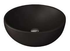 Раковина Bocchi Roma Venezia 1119-004-0125, 45 см, фарфор, черная матовая