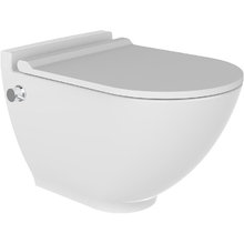 Подвесной безободковый унитаз Bien Harmony HRKA052N5VE0W5000, со встроенным смесителем, с функцией биде, с быстросъёмной крышкой-сиденьем микролифт, белый