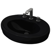 Раковина Bocchi Loreto 1048-005-0126, 60 см, фарфор, черная