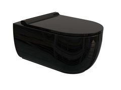 Подвесной безободковый унитаз Bien Vokha MDKA052N1VP1B9000, с функцией биде, крышка микролифт, цвет черный