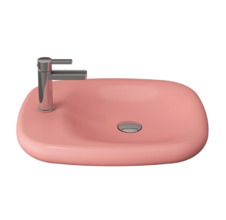 Раковина Bocchi Fenice 1164-032-0126, 54 см, фарфор, розовая