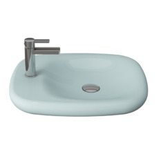 Раковина Bocchi Fenice 1164-029-0126, 54 см, фарфор, светло-голубая