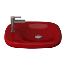 Раковина Bocchi Fenice 1164-019-0126, 54 см, фарфор, красная