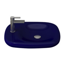 Раковина Bocchi Fenice 1164-010-0126, 54 см, фарфор, синяя