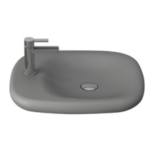 Раковина Bocchi Fenice 1164-006-0126, 54 см, фарфор, серая