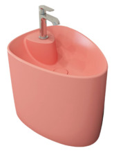 Раковина Bocchi Etna моноблок 1343-032-0126, 58 см, фарфор, розовая