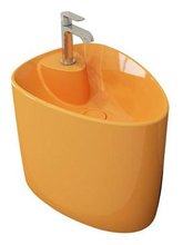 Раковина Bocchi Etna моноблок 1343-021-0126, 58 см, фарфор, мандарин