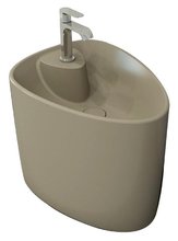 Раковина Bocchi Etna моноблок 1343-011-0126, 58 см, фарфор, кашемир