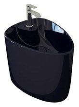 Раковина Bocchi Etna моноблок 1343-010-0126, 58 см, фарфор, синяя