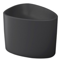 Раковина Bocchi Etna моноблок 1162-020-0125, 58 см, фарфор, антрацит