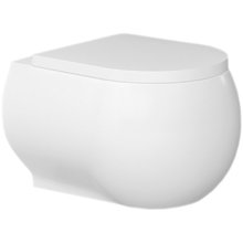 Подвесной безободковый унитаз Bien Flash FLKA052N1VP1W3000, с функцией биде, крышка микролифт, белый