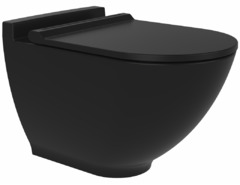 Подвесной безободковый унитаз Bien Harmony HRKA052N1VP0B7000, крышка-сиденье микролифт, черный матовый
