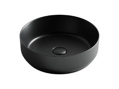 Раковина Ceramicanova Element CN6022MB, 39 x 39 x 12 см, накладная, круглая, без перелива
