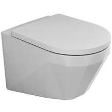 Подвесной безободковый унитаз Bien Moly MLKA052N1VP0W3000, крышка микролифт, белый