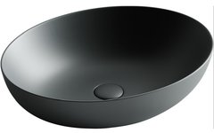 Раковина Ceramicanova Element CN6017MDH 52 x 39.5 x 13 см, накладная, тёмный антрацит матовый
