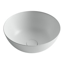 Раковина Ceramicanova CN6003 35.8 x 35.8 x 15.5 см, накладная, круглая, без перелива, белый матовый
