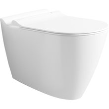 Подвесной безободковый унитаз Bien Mineral MNKA052N1VP1W3000, с функцией биде, крышка микролифт, белый