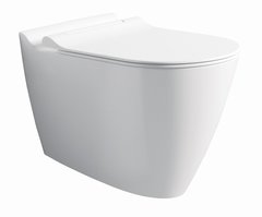 Подвесной безободковый унитаз Bien Mineral MNKA052N1VP0W3000, крышка микролифт, белый