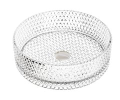 Раковина Ceramicanova Cristal CN6062, 36 см, стекло, прозрачная