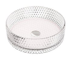 Раковина Ceramicanova Cristal CN6061, 36 см, стекло, цвет розовый