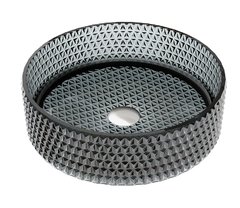 Раковина Ceramicanova Cristal CN6060, 36 см, стекло, цвет черный