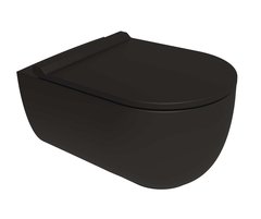 Подвесной безободковый унитаз Bien Vokha MDKA052N1VP0B9000, крышка микролифт, цвет черный