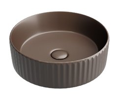 Раковина Ceramicanova Element CN6057MDB, 36 см, фарфор, цвет темно-коричневый матовый
