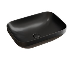 Раковина Ceramicanova Element CN6055MB, 50 см, фарфор, цвет черный матовый