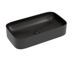Раковина Ceramicanova Element CN6054MB, 70 см, фарфор, цвет черный матовый