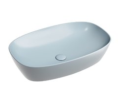 Раковина Ceramicanova Element CN6049MHL, 60 см, фарфор, цвет серо-голубой матовый
