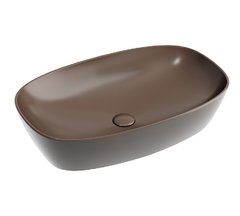 Раковина Ceramicanova Element CN6049MDB, 60 см, фарфор, цвет темно-коричневый матовый