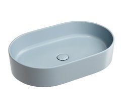 Раковина Ceramicanova Element CN6048MHL, 60 см, фарфор, цвет серо-голубой матовый