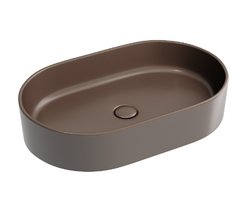 Раковина Ceramicanova Element CN6048MDB, 60 см, фарфор, цвет темно-коричневый матовый