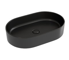 Раковина Ceramicanova Element CN6048MB, 60 см, фарфор, черная матовая